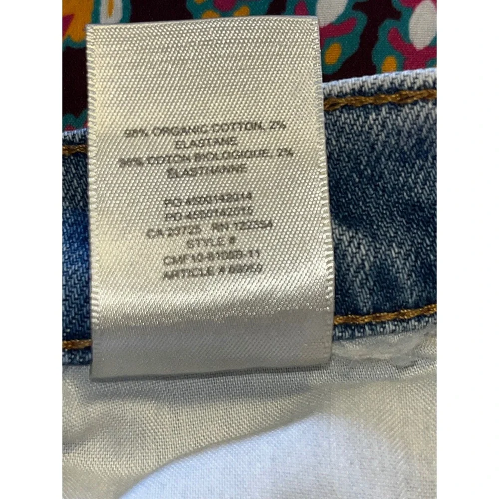 Aritzia‎ Denim Forum The Arlo High Rise Straight 28L Jeans Medium Wash Size 27